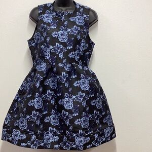 Akaiv blue rose dress